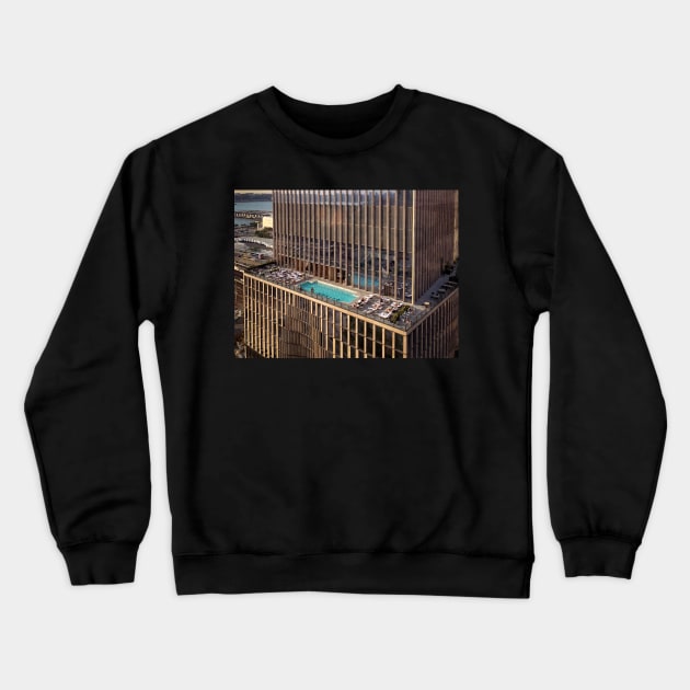 Swimming Pool Skyscraper Hudson Yards Manhattan NYC Crewneck Sweatshirt by eleonoraingrid